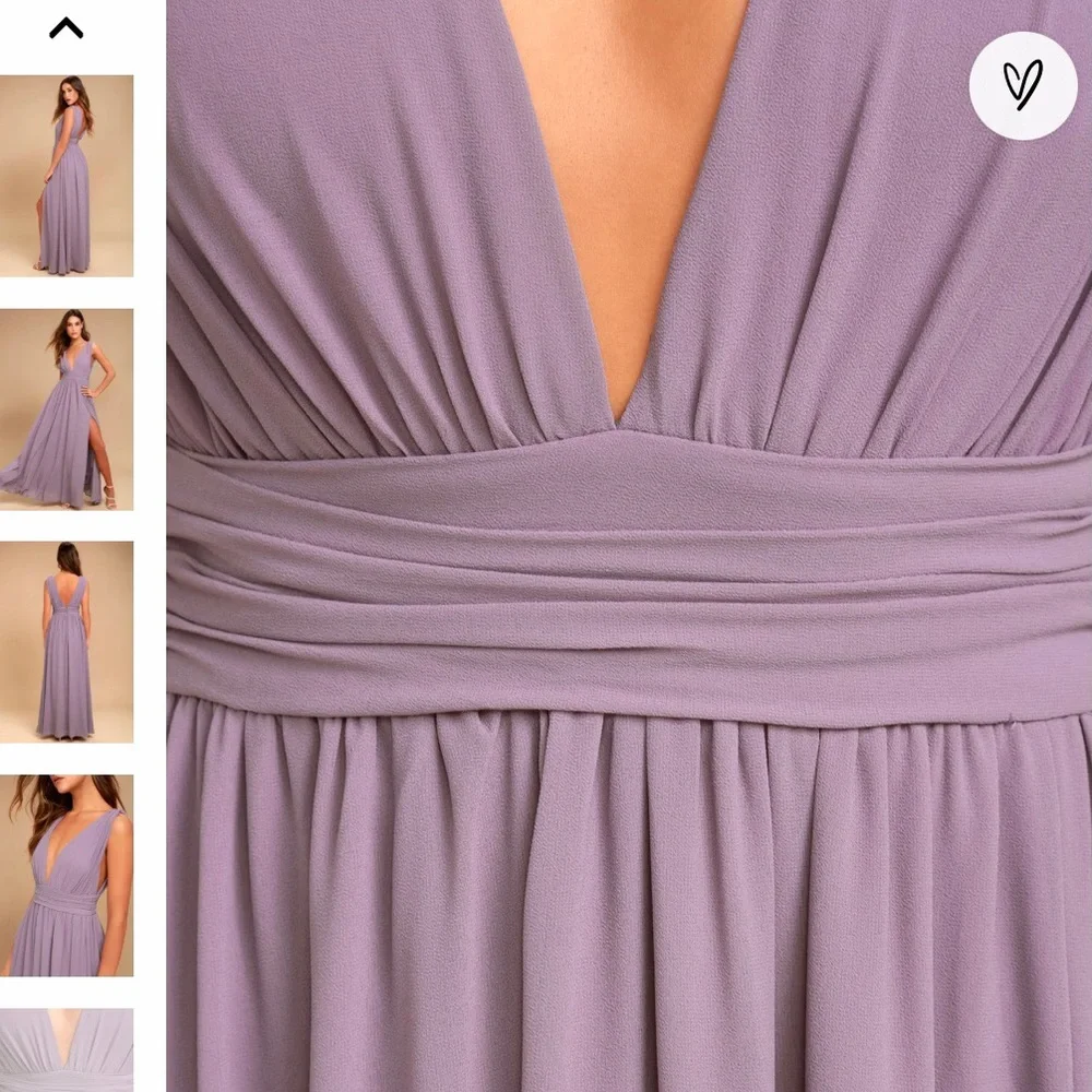 Look like a goddess! flowy Maxi Purple Gown - Picture 6 of 7
